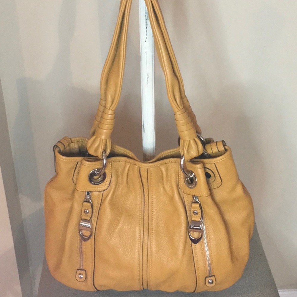 B. Makowsky Large Leather Hobo Bag